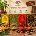 Sugandha Masale 4-in-1 Everyday Spice Combo | Haldi, Dhaniya, Lal Mirch & Garam Masala Powder | 100g Each | 400g Pack