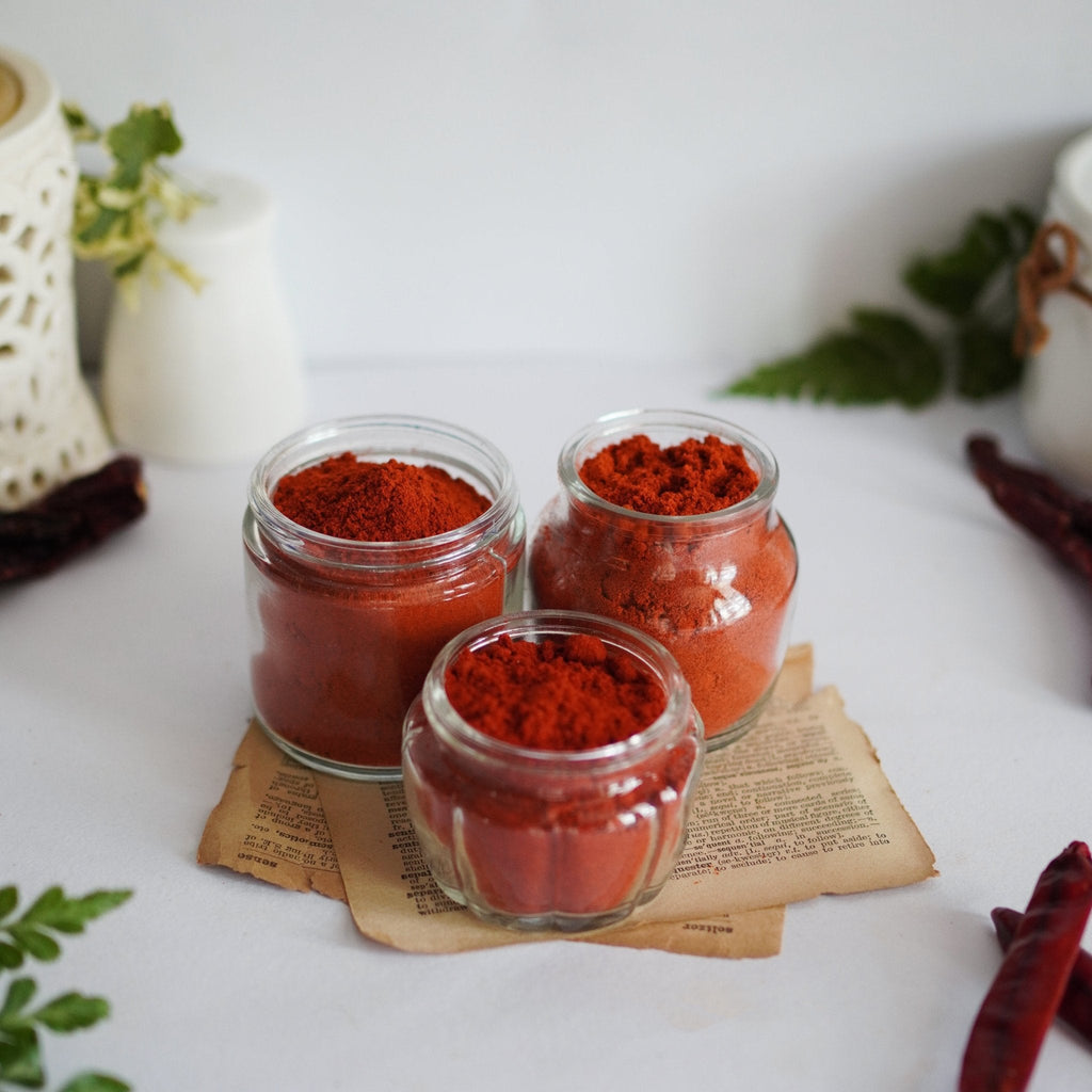 Stemless Chilli Powders Spice basket Combo